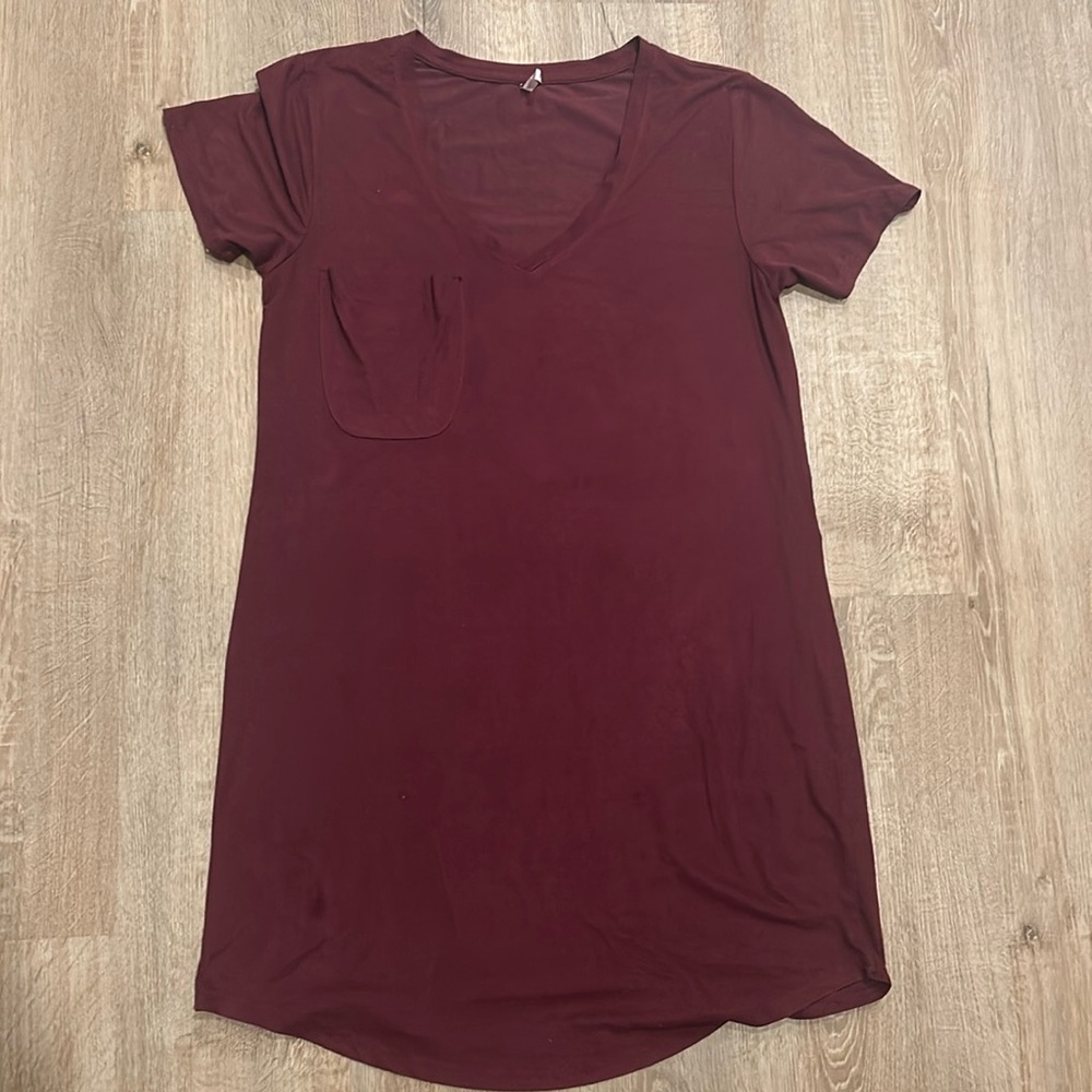 Z Supply Size Medium Velvet t-shirt dress